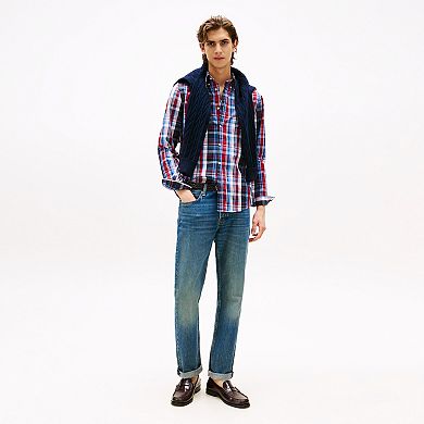 Men's Tommy Hilfiger Long Sleeve Check Flex Poplin Shirt