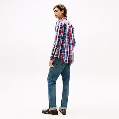 Men's Tommy Hilfiger Long Sleeve Check Flex Poplin Shirt