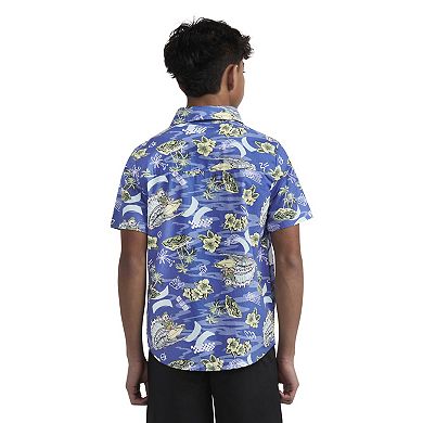 Boys 8-20 Hurley Stretch Tropical Collared Shirt