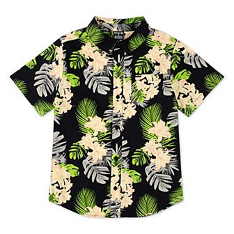 Boys 8-20 Hurley Stretch Tropical Collared Shirt