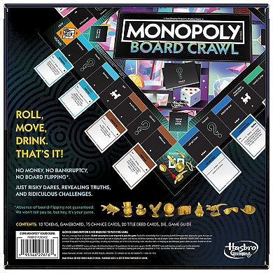 Monopoly Board Crawl Adult Board Game by Hasbro