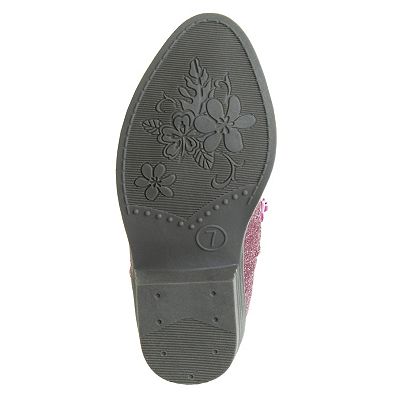 Disney s Minnie Mouse Kid Girls Western Low Heeled Cowgirl Boots