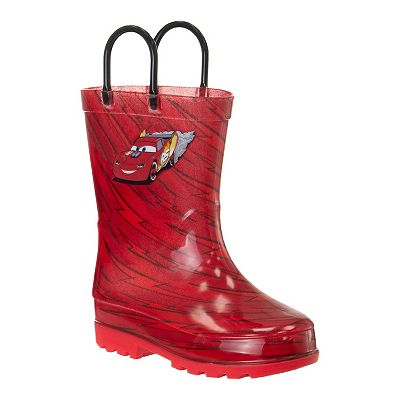 Disney Pixar s Cars Lightning McQueen Kids Waterproof Rain Boots