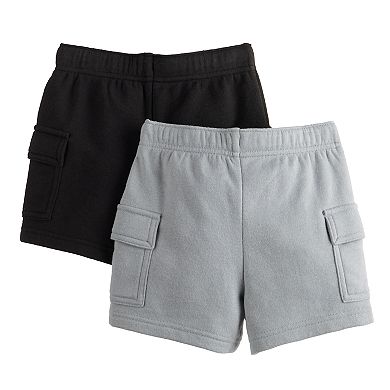 Baby & Toddler Jumping Beans® 2-Pack French Terry Cargo Shorts