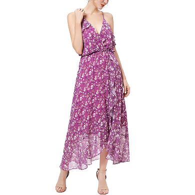 Women Phistic Payton Floral Print Chiffon Faux Wrap Dress