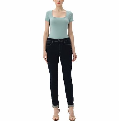 Women's Phistic Square Neck Basic Bodysuit
