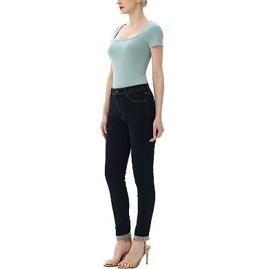 Women's Phistic Square Neck Basic Bodysuit