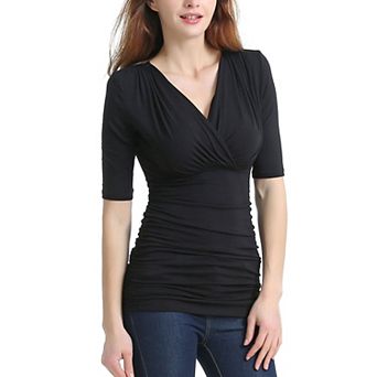 Women's Phistic Carrie Ruched V-neck Top