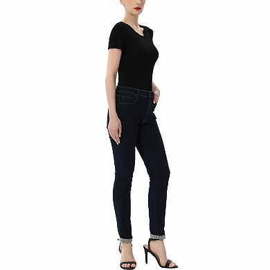 Women's Phistic Round Neck Basic Bodysuit