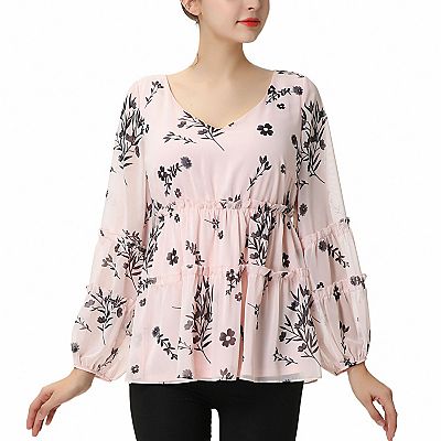 Chiffon peasant blouse outlet