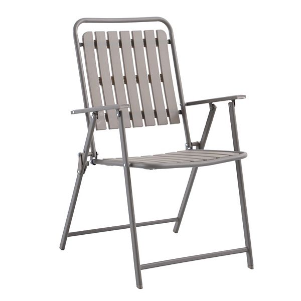 Sonoma Goods For Life® Slatted Folding Patio Chair - Taupe
