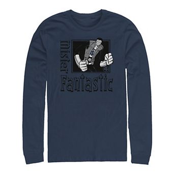 Big & Tall Marvel Fantastic Four Mister Fantastic Poster Long Sleeve Graphic Tee