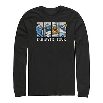 Big & Tall Marvel Fantastic Four Comic Poster Long Sleeve Graphic Tee