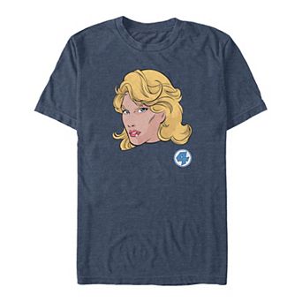 Big & Tall Marvel Fantastic Four Invisible Girl Face Graphic Tee