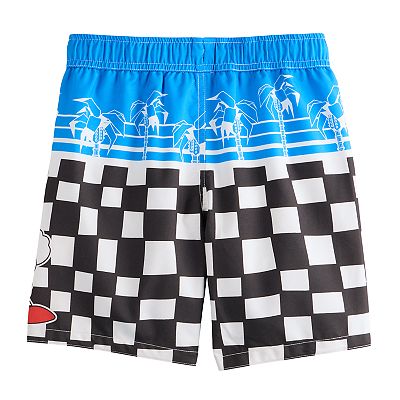 summer sonic 2012 3枚セット Boys 4-20 Sonic the Hedgehog Checkered Run Swim Trunks