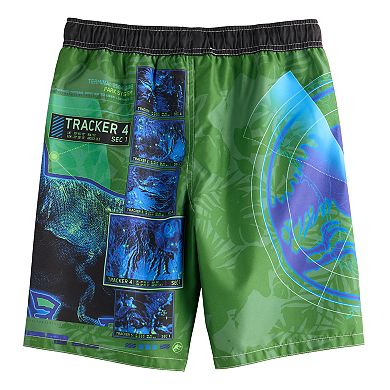 Boys 4-20 Jurassic Park T-Rex Isla Nublar Swim Trunks
