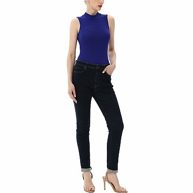 Women's Phistic Turtleneck Sleeveless Bodysuit