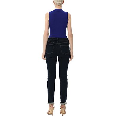 Women's Phistic Turtleneck Sleeveless Bodysuit