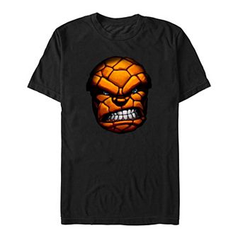Big & Tall Marvel Fantastic Four The Thing Angry Face Graphic Tee