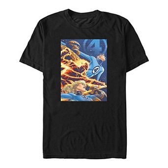 Big & Tall Marvel Fantastic Four Profile Poster Graphic Tee