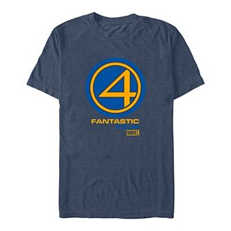 Big & Tall Marvel Fantastic Four Vintage Style Logo Graphic Tee