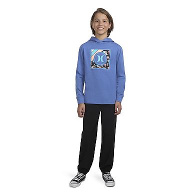 Boys 8-20 Hurley Lightweight Hooded Long Sleeve Graphic T-shirt