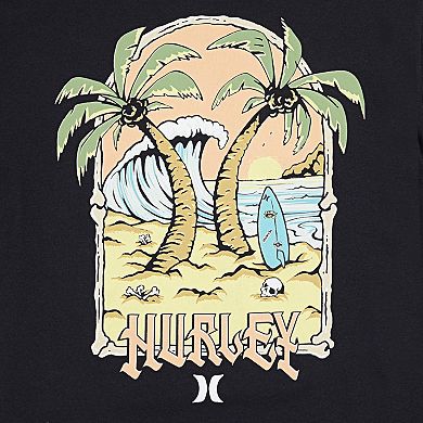 Boys 8-20 Hurley Lightweight Hooded Long Sleeve Graphic T-shirt