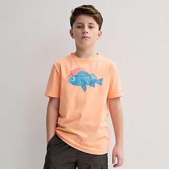 Boys 8-20 Hurley Flower Fish Short Sleeve T-shirt