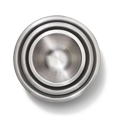 OXO Good Grips 3-Piece Stainless Steel Mixing Bowl Set
