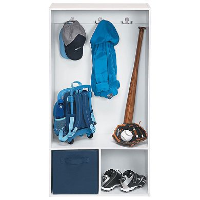 Closetmaid Kidspace Wooden Open Storage Locker With 2 Hooks And Cubby