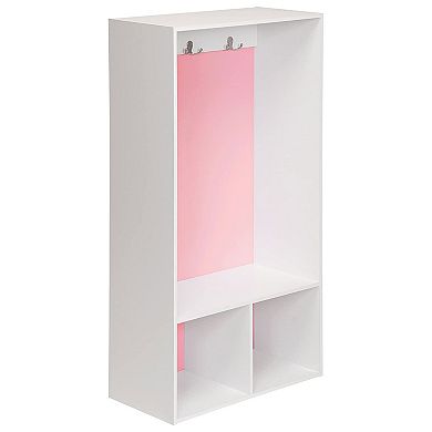 Closetmaid Kidspace Wooden Open Storage Locker With 2 Hooks And Cubby