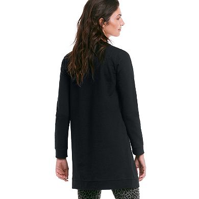 ellos Plus Size French Terry Love Tunic Sweatshirt