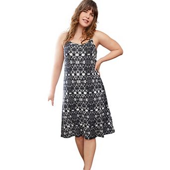 ellos Plus Size Knit Tank Dress