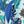 Blue Green Fern Print