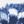 Blue White Print
