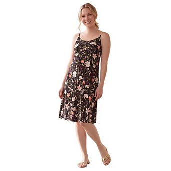 Ellos Plus Size Stretch Jersey Knit A-Line Scoop Neck Tank Dress