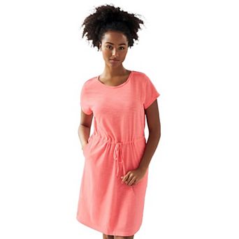 ellos Plus Size Knit Drawstring Dress
