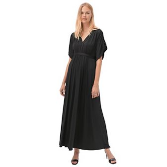 ellos Plus Size Knit Tie-Back Maxi