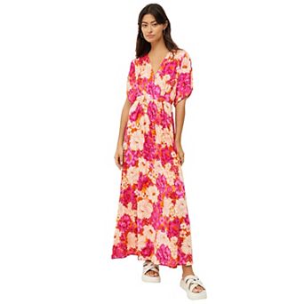 ellos Plus Size Knit Tie-Back Maxi