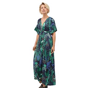 ellos Plus Size Knit Tie-Back Maxi