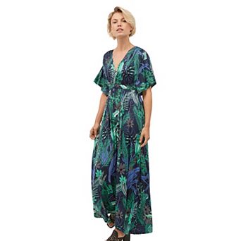 ellos Plus Size Knit Tie-Back Maxi