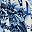 White Blue Floral