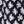 Navy White Print