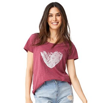 ellos Plus Size Love Graphic Tee