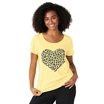 ellos Plus Size Love Graphic Tee