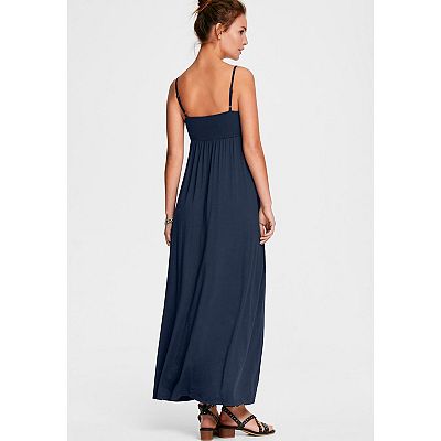 chinese dress ladies ellos Plus Size Cotton Spandex Crew Neck 3/4 Sleeve Maxi Dress main image 0