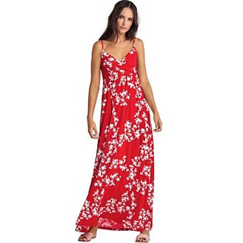 ellos Plus Size Knit Surplice Maxi Dress