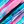 Teal Painterly Stripes