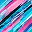 Teal Painterly Stripes