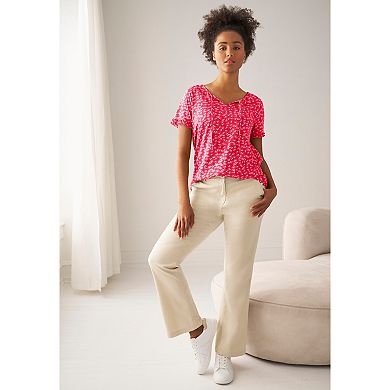 Ellos Plus Size Keyhole Tee